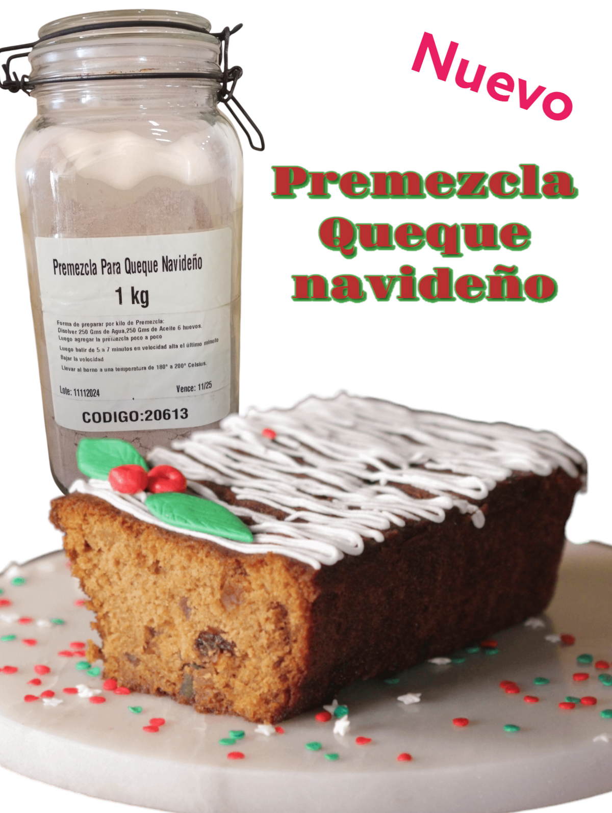 Premezcla Queque navideño